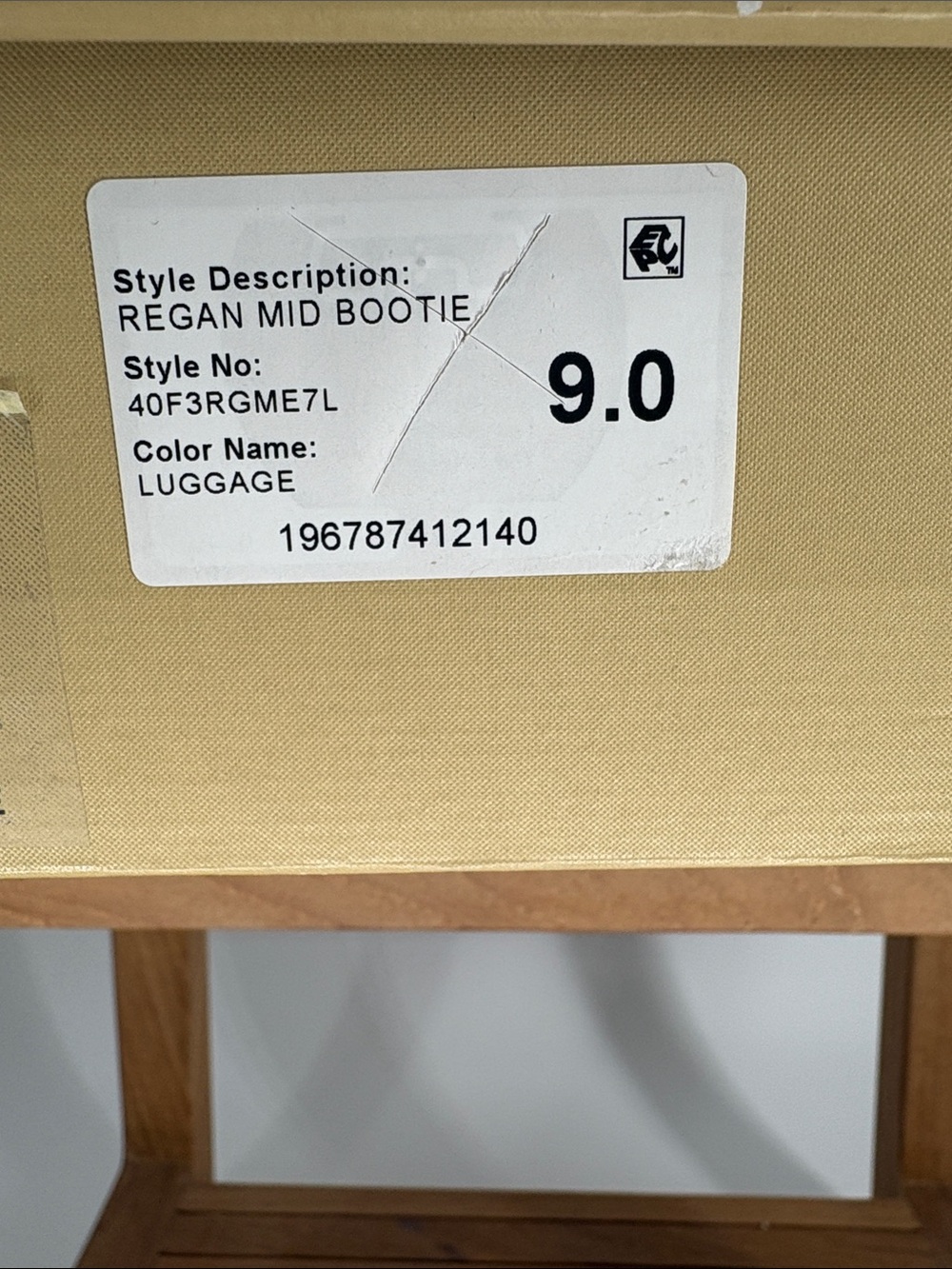 New Michael Kors Regan Mid Bootie Brown Leather Boots with Side Zip size 9 - Picture 8 of 8
